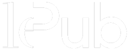 lepub logo (white wordmark on black background)